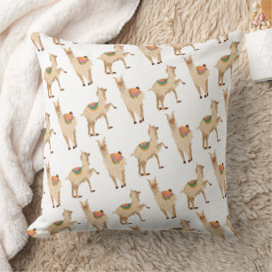 Coussin Motif de lama alpaga mignon