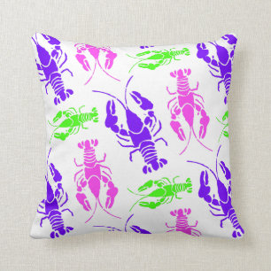 Coussin Motif de langouste ou de homard coloré