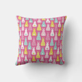 Coussin Motif de lapin bunny rose (Verso)