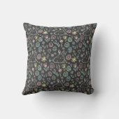 Coussin Motif de lapin de Pâques sur tableau noir (Verso)