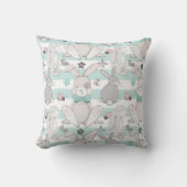 Coussin Motif de lapins de printemps (Recto)