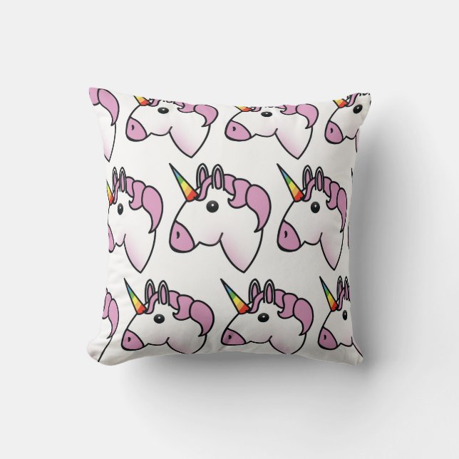 Coussin Motif de licorne mignonne (Recto)