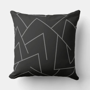 Coussin Motif de ligne graphique moderne, urbain simple, d