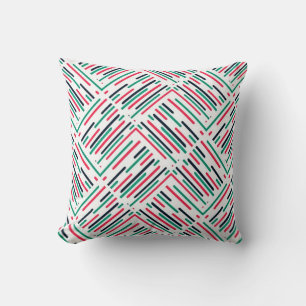 Coussin Motif de lignes colorées Abstraites