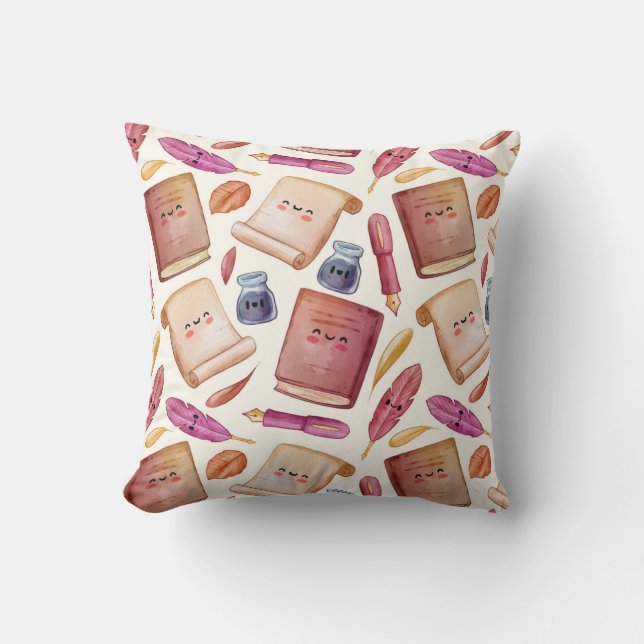 Coussin Motif de livre (Recto)