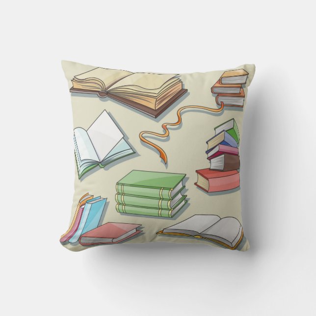 Coussin Motif de livre (Recto)