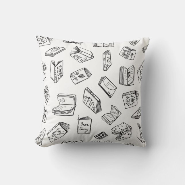 Coussin Motif de livre (Recto)