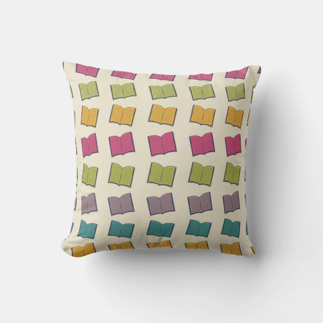 Coussin Motif de livre (Recto)