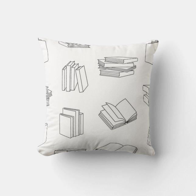 Coussin Motif de livre (Recto)