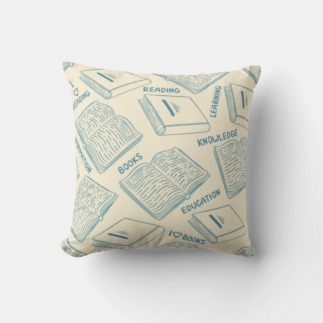 Coussin Motif de livre (Recto)