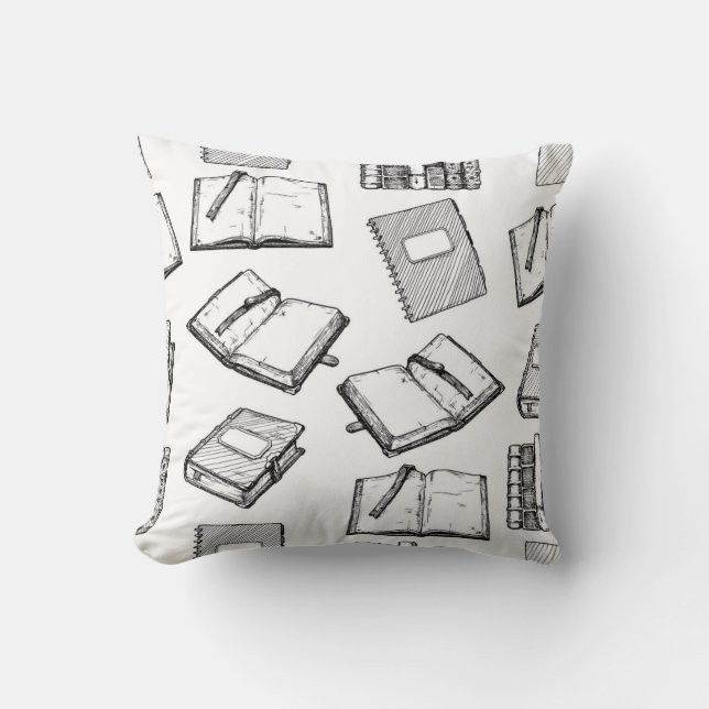Coussin Motif de livre (Recto)