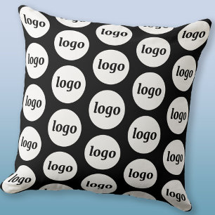Coussin Motif de logo simple pour entreprise promotionnell