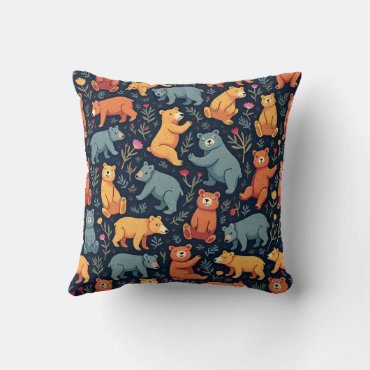 Coussin Motif de l'ours (Verso)