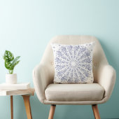 Coussin Motif de mandala bleu (Chaise)