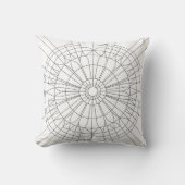 Coussin Motif de mandala géométrique (Recto)