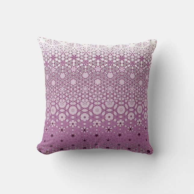 Coussin Motif de métamorphose florale (Recto)
