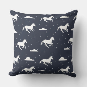 Coussin Motif de minuit de la Unicorne