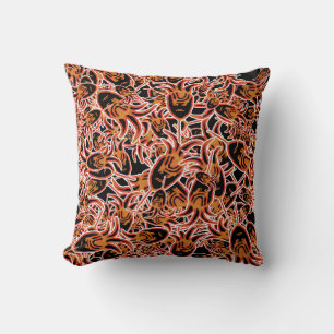 Coussin Motif de motif d'illustration de tête de tribu