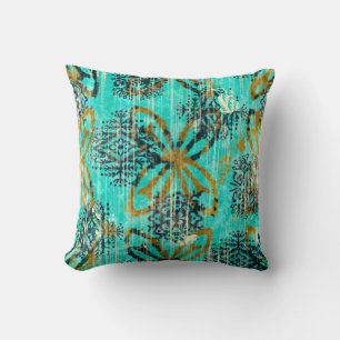 Coussin Motif de motifs ethniques tribaux grungy sans cout