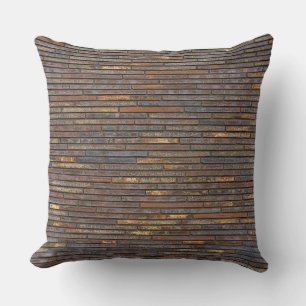 Coussin Motif de mur en briques minces industrielles moder