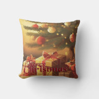 Motif de Noël, avec des cadeaux sous l'arbre de No