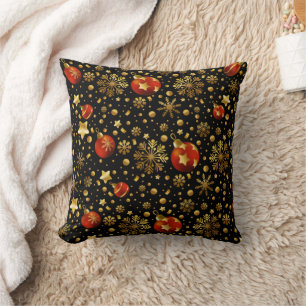 Coussin Motif de Noël et d'étoiles
