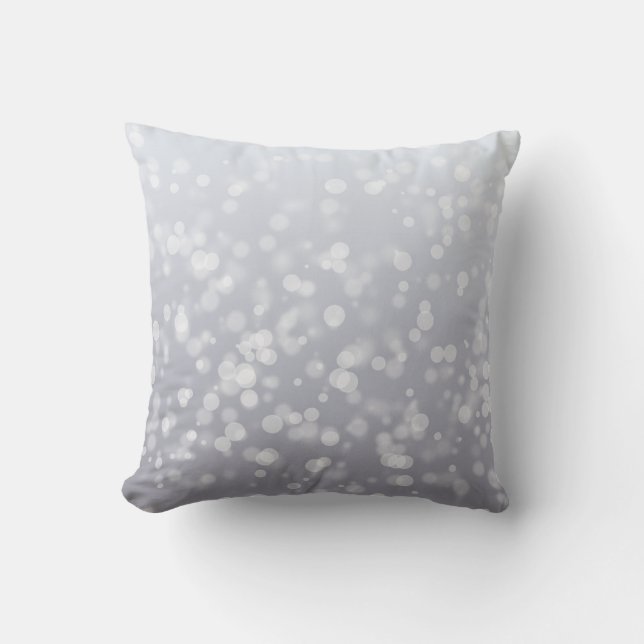 Coussin Motif de Noël gris (Recto)
