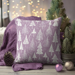 Coussin Motif de Noël pourpre n° 6 ID1009