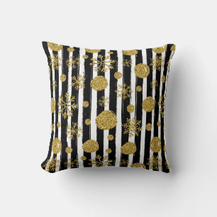 Coussin Motif de Noël rayé