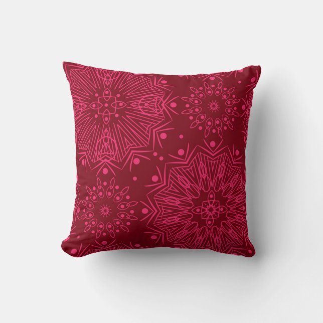 Coussin Motif de Noël rouge (Recto)