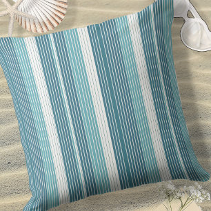 Coussin Motif de Noël turquoise Pinstripe #28 ID1009