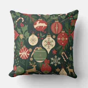 Coussin Motif de Noël Vintage