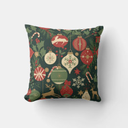 Coussin Motif de Noël Vintage