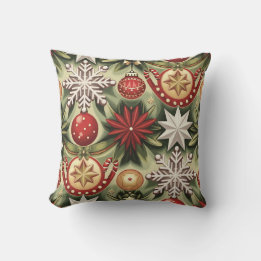 Coussin Motif de Noël vintage