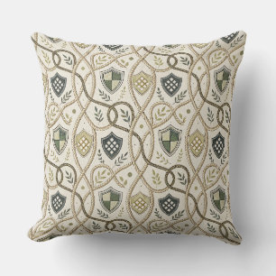 Coussin Motif de nœud celtique et corde - Modèle d'héritag