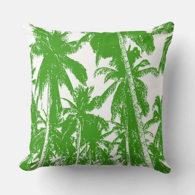 Coussin Motif de palmiers dans un design postérisé (Recto)