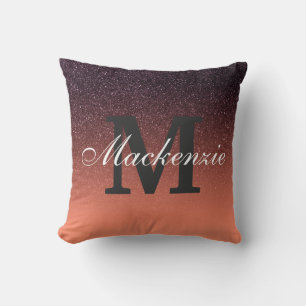 Coussin Motif de Parties scintillant de dégradé