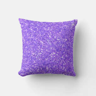 Coussin Motif de parties scintillant pétillante violet