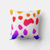 Coussin Motif de patchs couleur vaches (Verso)