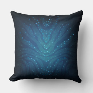 Coussin Motif de peau d'alien bleu bioluminescent - Avatar