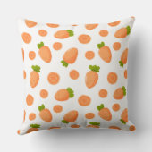 Coussin Motif de petites carottes et tranches (Verso)