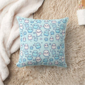 Coussin Motif de petits fantômes mignons minimal (Couverture)