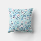 Coussin Motif de petits fantômes mignons minimal (Verso)
