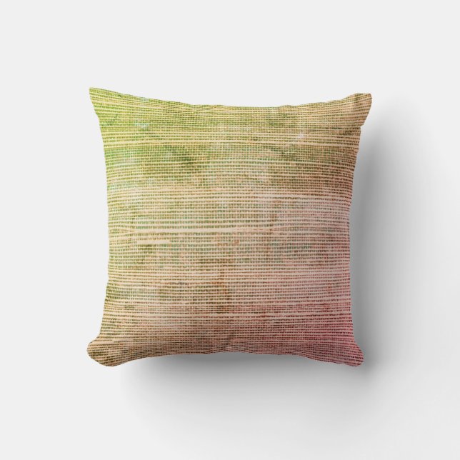 Coussin Motif de plage d'herbe de mer Texture Jeu d'oreill (Recto)