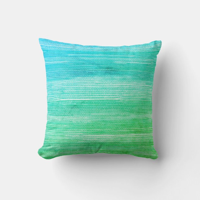 Coussin Motif de plage d'herbe de mer Texture Jeu d'oreill (Recto)