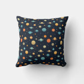 Coussin Motif de planète spatiale colorée (Verso)