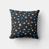 Coussin Motif de planète spatiale colorée (Recto)