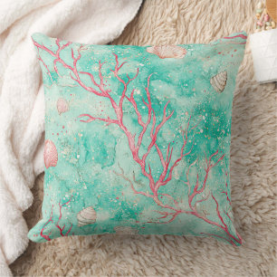 Coussin Motif de plongée en récif corallien