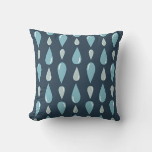 Coussin Motif de pluie Teardrop