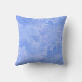 Coussin Motif de plume Abstrait de Periwinkle Blue (Verso)